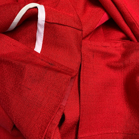 PETER DO Size S Red Viscose Blend Tapered Zip Fly Casual Pants
