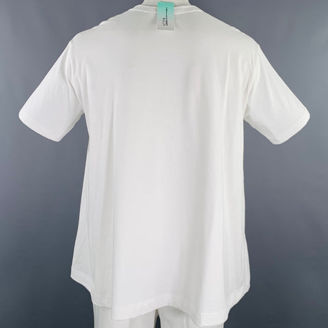 COMME des GARCONS SHIRT Size L White Cotton Oversized T-shirt