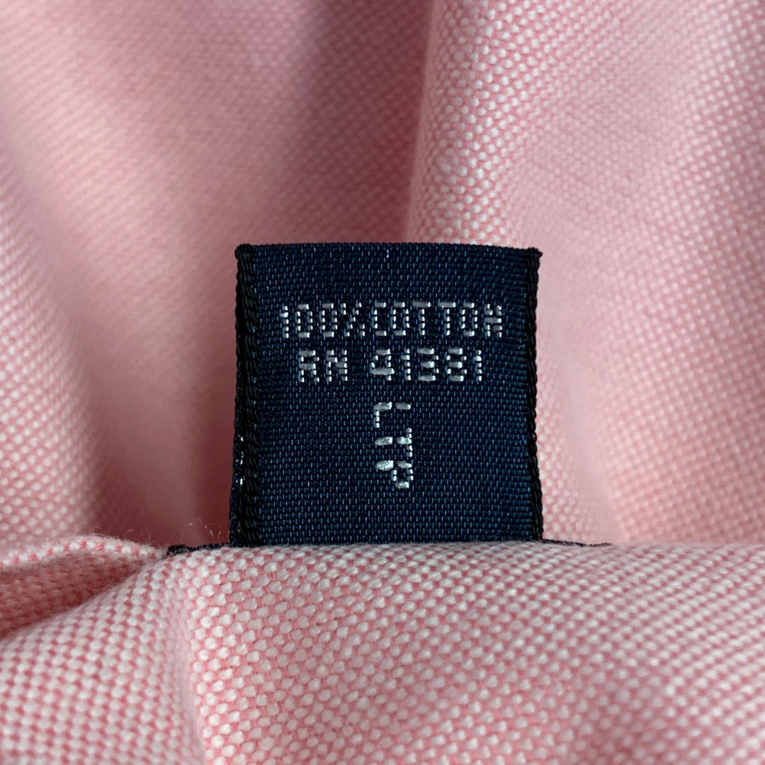 RALPH LAUREN Size S Pink Cotton Button Down Collar Long Sleeve Shirt