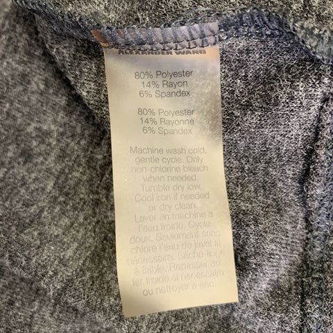 ALEXANDER WANG Size S Grey Polyester Blend Heather Long Sleeve Casual Top