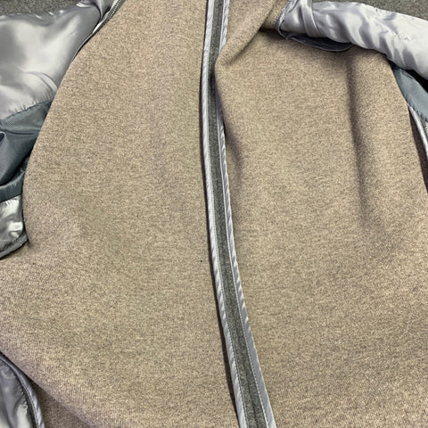 CALVIN KLEIN Size 36 Grey Heather Polyester Blend Coat