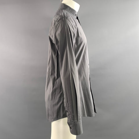 MAISON MARTIN MARGIELA Size M Grey Cotton Long Sleeve Shirt