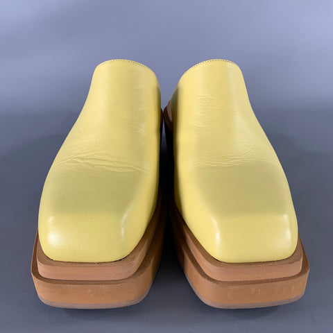 ECKHAUS LATTA Size 7 Yellow Mules Loafers