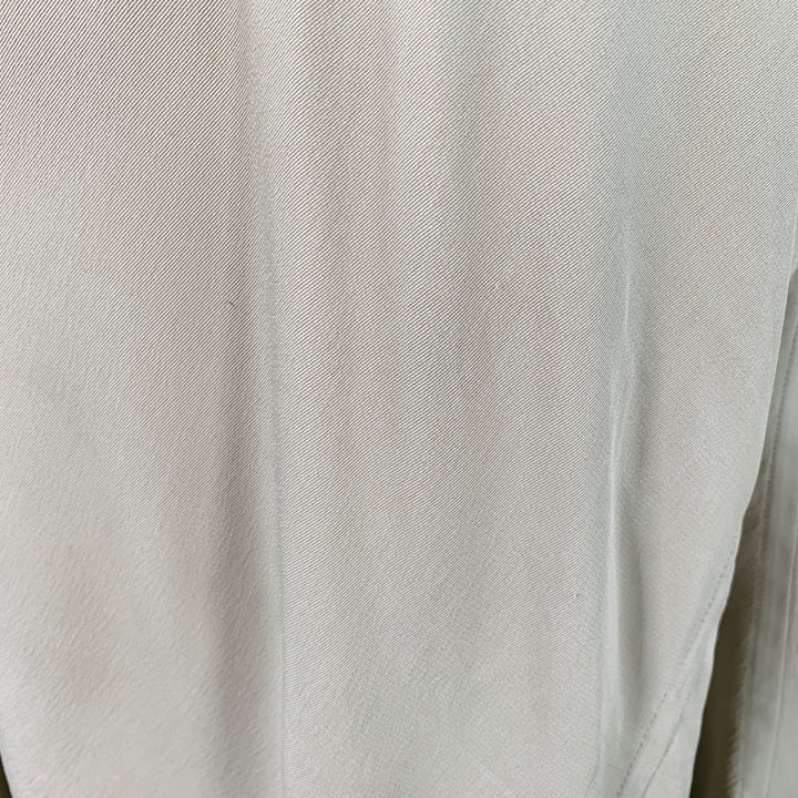 RICK OWENS SS16 Size 6 Cyclops Green Sage Viscose Blend Asymmetrical Long Skirt