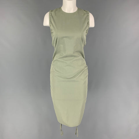 BARBARA CASASOLA Taille 4 Robe sans manches en coton kaki