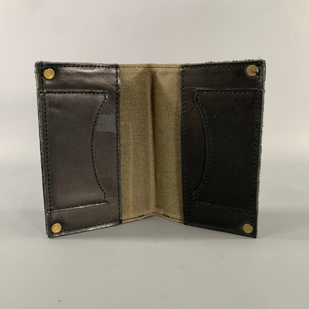 TM Black Leather Passport- Wallet