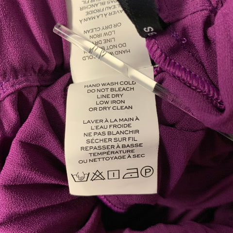 MARC JACOBS Size M Purple Polyester Pleated Skirt