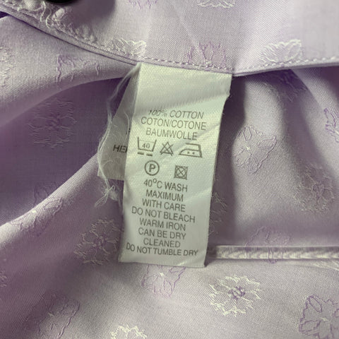 PAUL SMITH Size XL Purple Lavender Jacquard Cotton French Cuff Long Sleeve Shirt