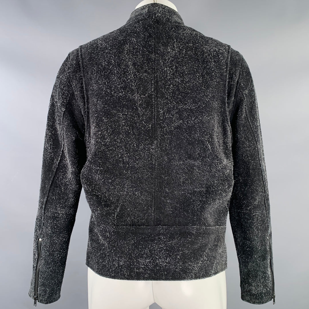 LEVI'S MADE & CRAFTED Size M Black Grey Suede Trucker Jacket