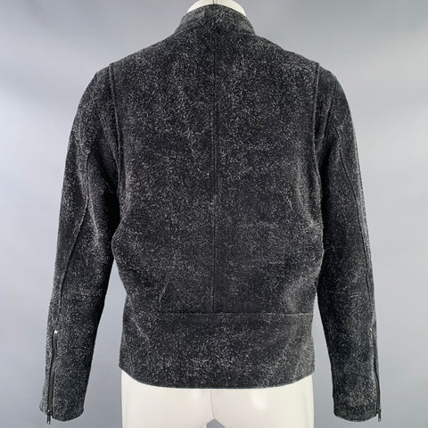 LEVI'S MADE & CRAFTED Size M Black Grey Suede Trucker Jacket
