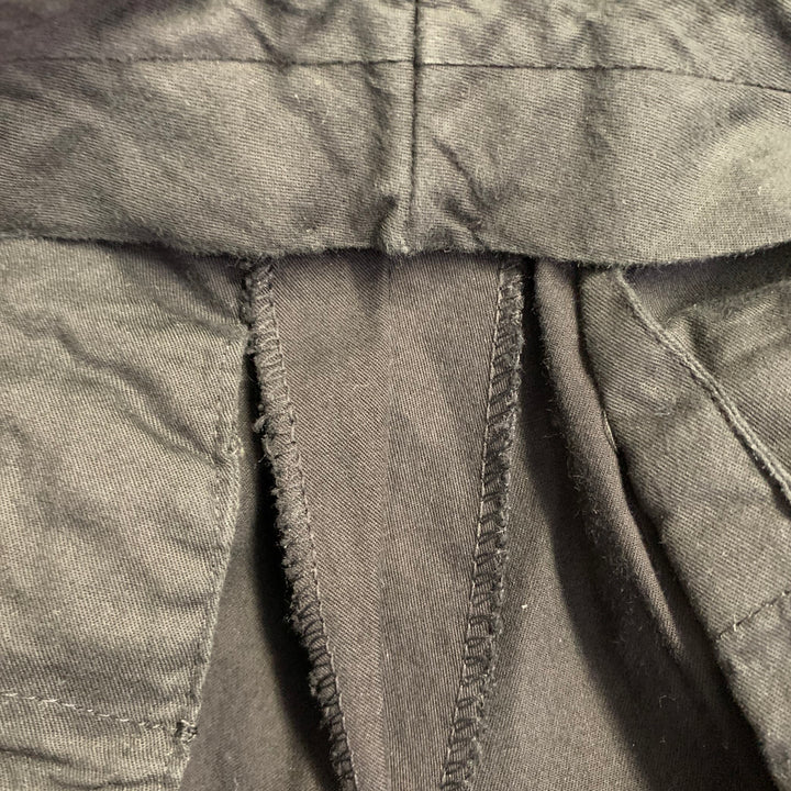 JOHN BARTLETT Size 30 Black Cotton Blend Belted Harness Casual Pants