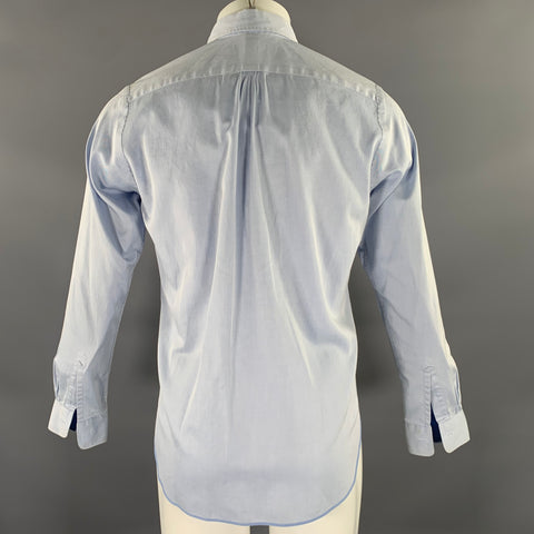 JUNYA WATANABE Chest Size S Blue Contrast Stitch Cotton Blend Button Down