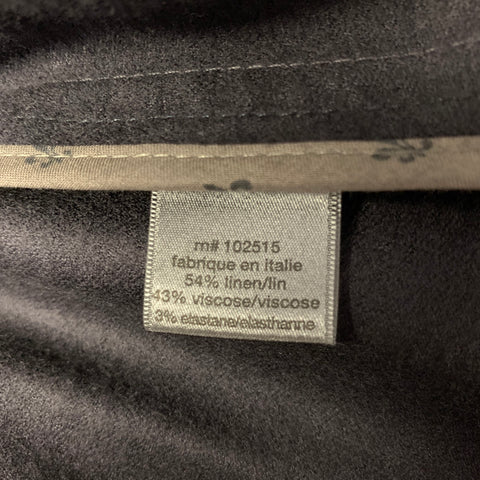 JOHN VARVATOS Size 40 Grey Linen Blend Sport Coat