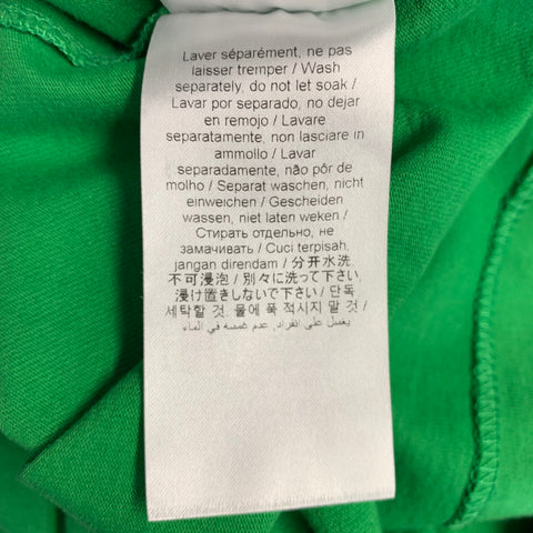 KENZO Size L Green Orange Poppy Graphic Cotton Crew Neck T-shirt
