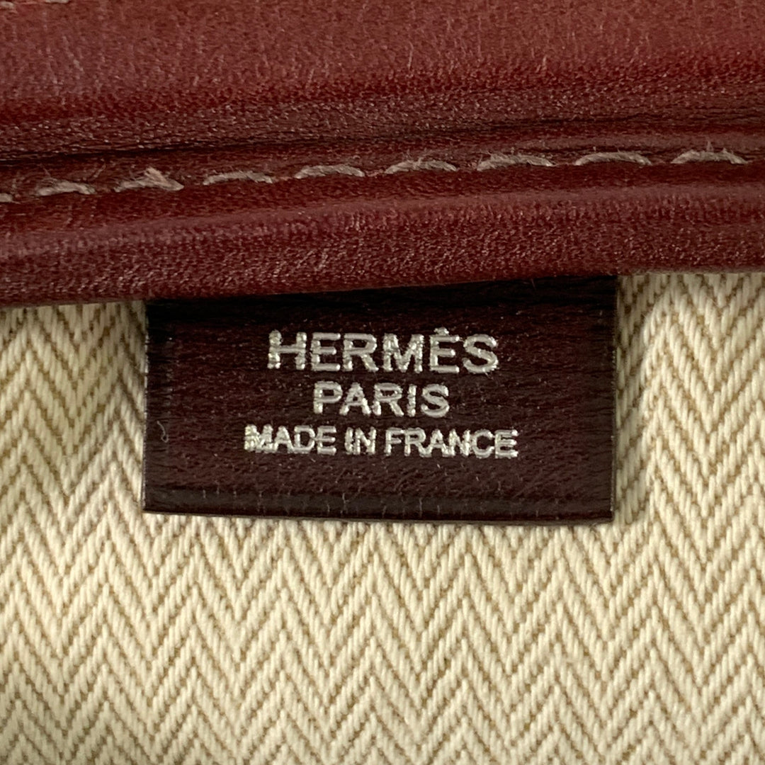 HERMES 2013 Hebdo Reporter Burgundy Togo Leather Palladium Messenger Bag