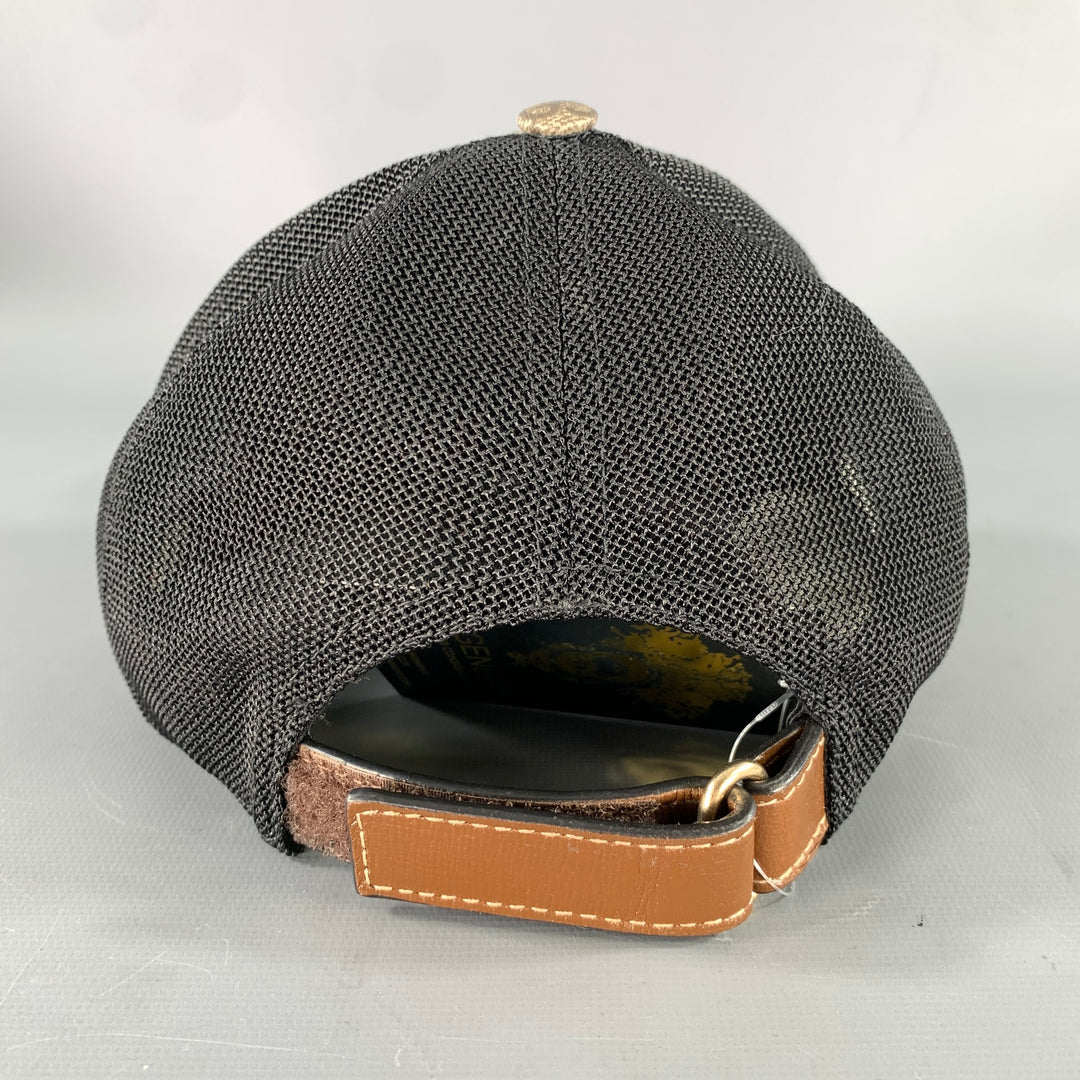 GUCCI Tan Black Monogram Polyester Blend Hats
