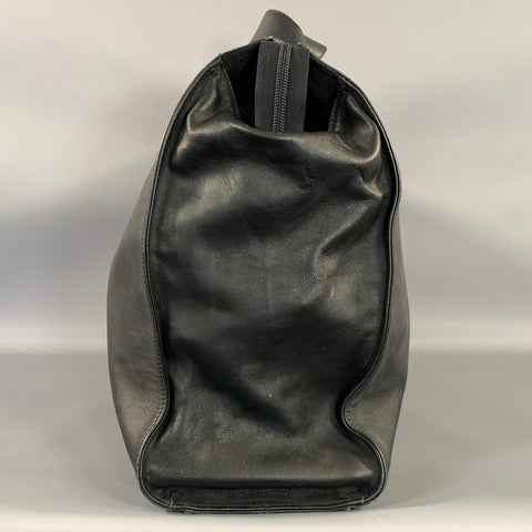 EMPORIO ARMANI Black Leather Briefcase