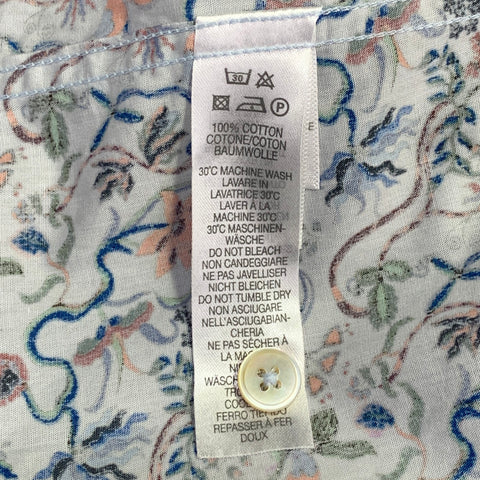 PAUL SMITH Size XL Blue Multi Color Floral Cotton Long Sleeve Shirt