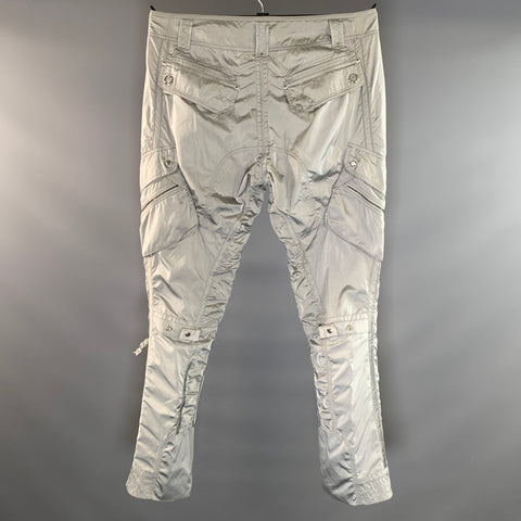 RALPH LAUREN Size 36 Silver Nylon Cargo Casual Pants