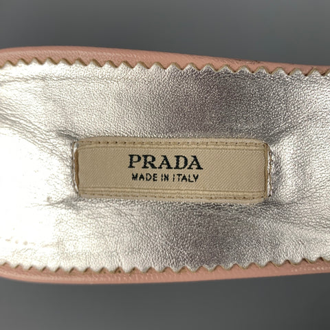 PRADA Size 7.5 Black Multi Color Kimono Floral Mules Pumps
