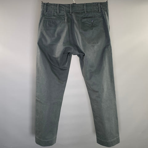 RRL by RALPH LAUREN Size 33 Grey Cotton Blend Utility Casual Pants