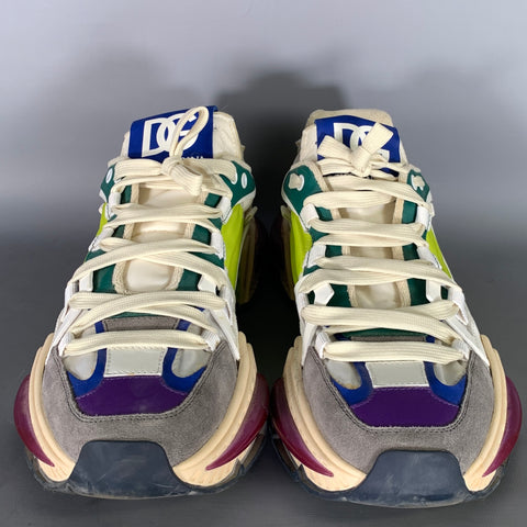 DOLCE & GABBANA Size 10 Multi-Color Nylon Lace Up Sneakers