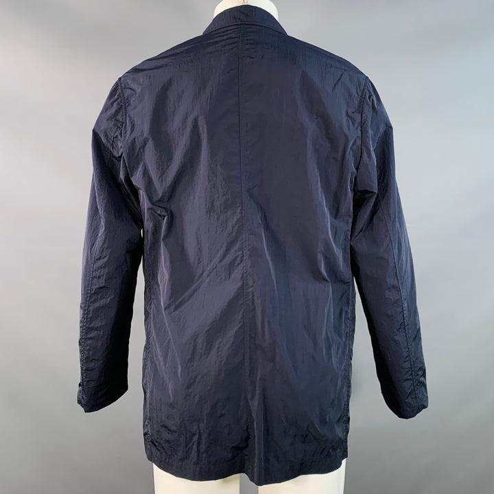 SUPERTHANKS Size M Navy Nylon Single Breasted Buttoned Jacket