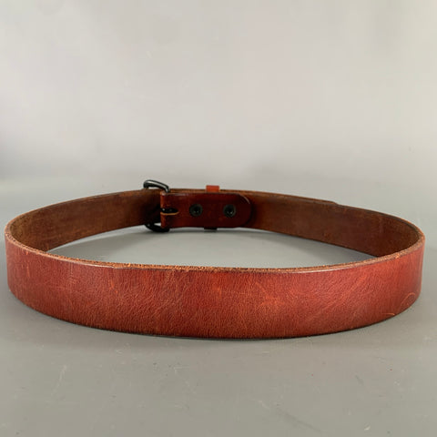TANNER GOODS Size 34 Burgundy Cognac Leather Belt