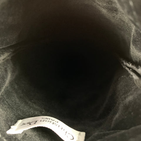 DIOR Black Leather Velvet Sunglasses Case