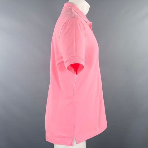 PS by PAUL SMITH Size M Pink Patch Organic Cotton Half Placket Polo