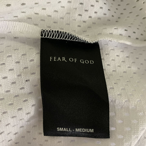 FEAR OF GOD Size S White Polyester Silk Jersey T-shirt