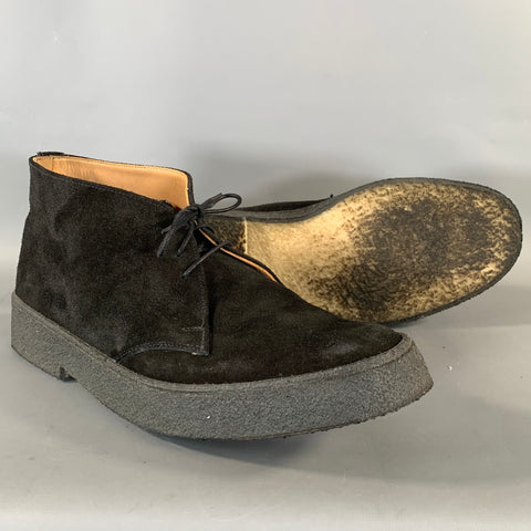 GEORGE COX Size 10 Black 4345 Leather Lace Up Shoes