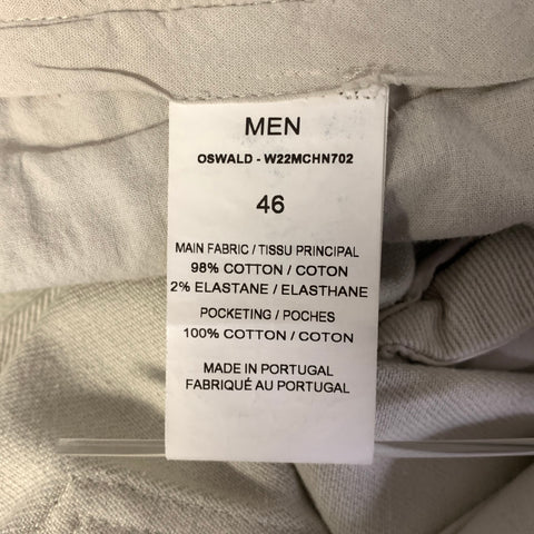 OFFICINE GENERALE Size 30 Beige Cotton Blend Twill Pants