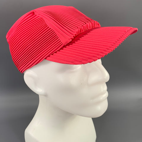 PLEATS PLEASE by ISSEY MIYAKE Pink Pleated Polyester Hat
