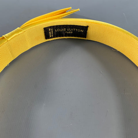 LOUIS VUITTON Yellow Grosgrain Ribbon Hats