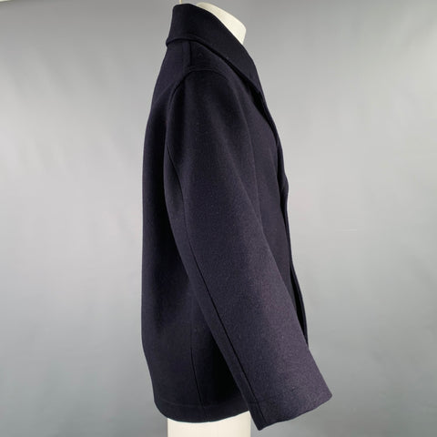 STUDIO NICHOLSON Size M Navy Wool Polyester Double Breasted Jacket