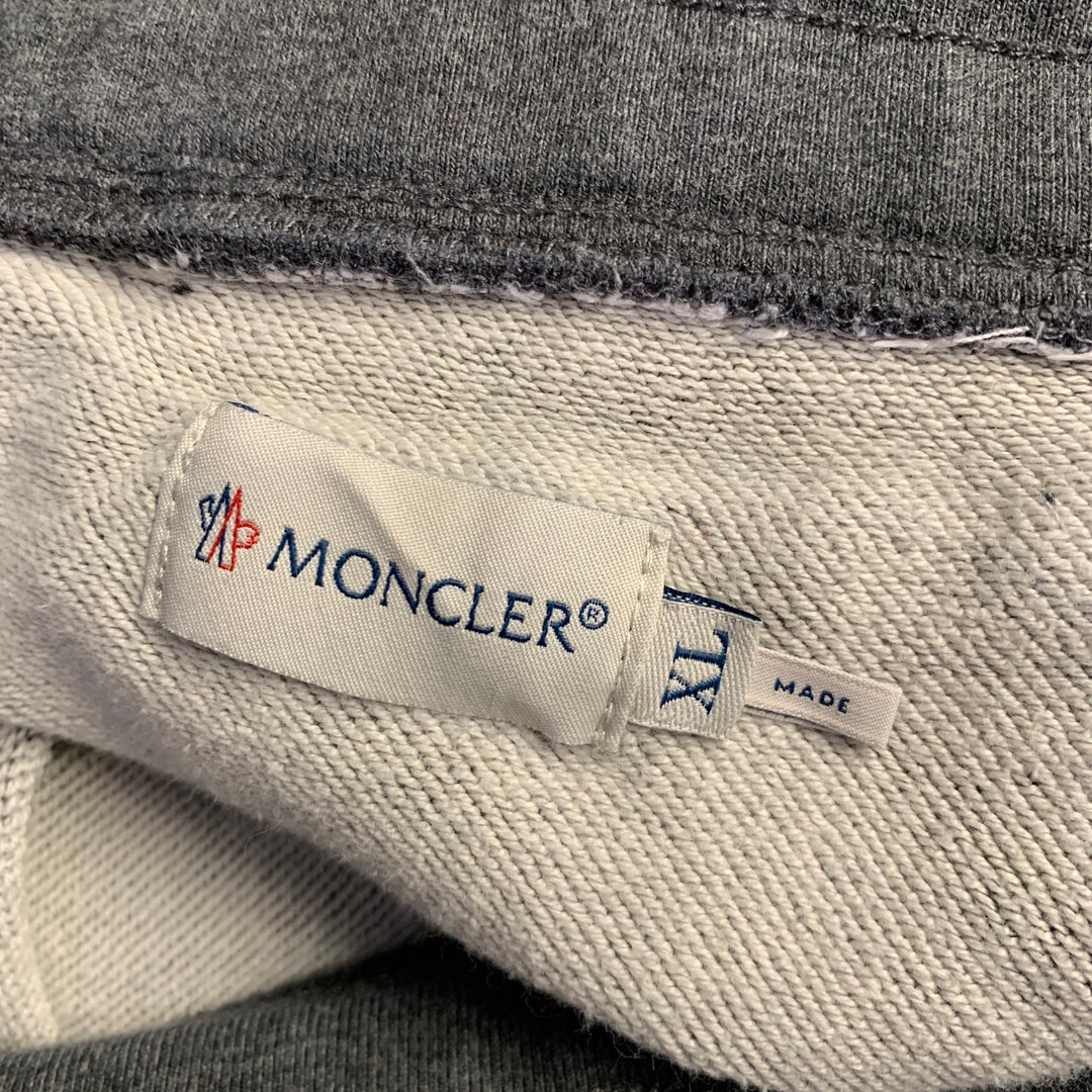 MONCLER Size XL Grey Heather Cotton Joggers Casual Pants