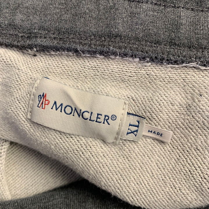 MONCLER Size XL Grey Heather Cotton Joggers Casual Pants