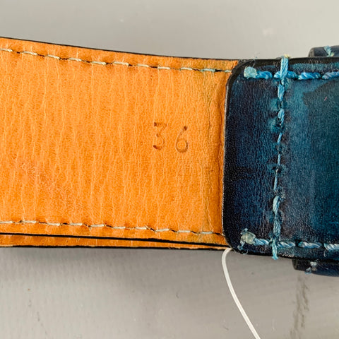 HARRIS DAL Size 36 Teal Leather Belt