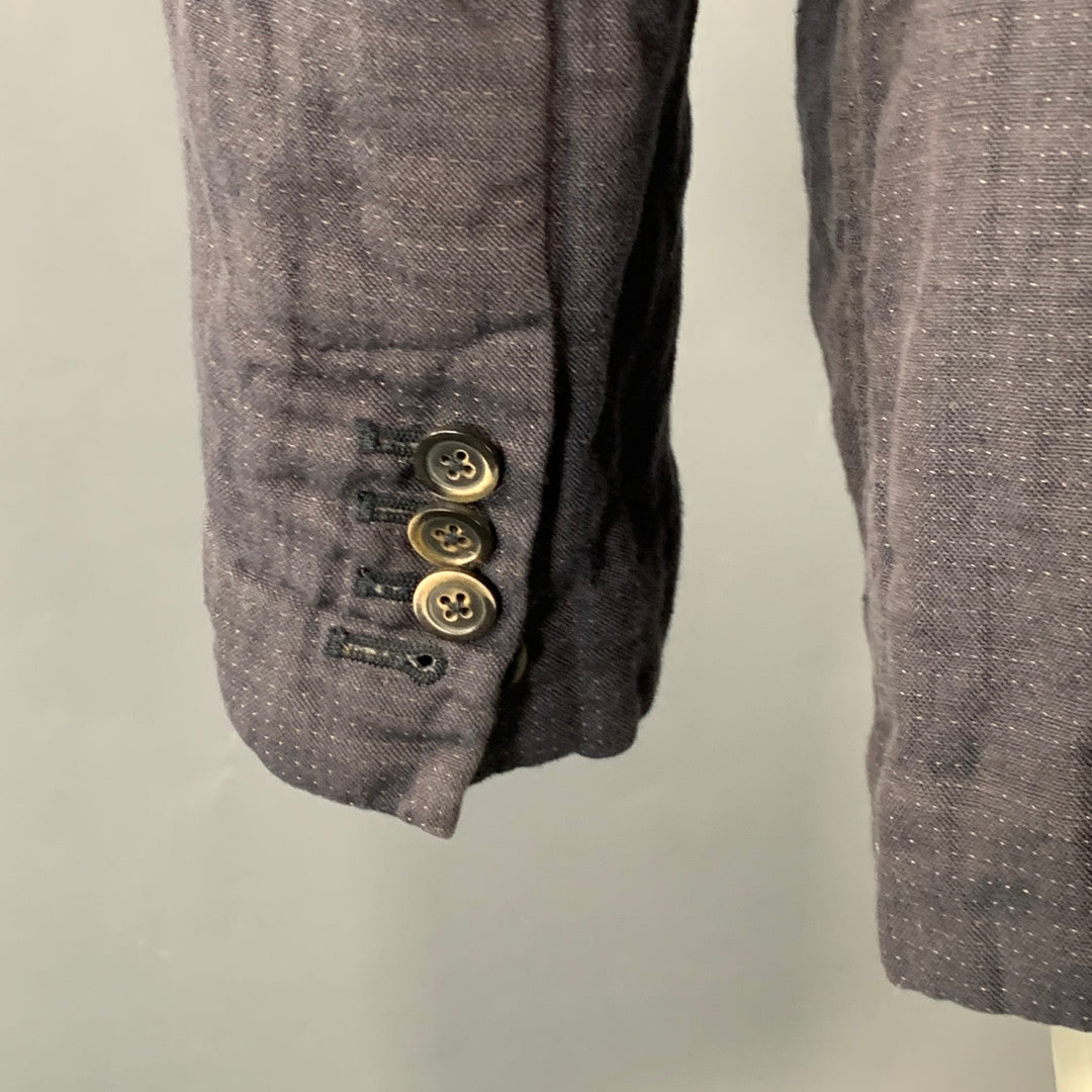 FORME 3’3204322896 Size 40 Grey Tan Dots Cotton Linen Silk Sport Coat