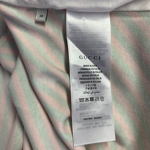 GUCCI Size M Red Green Stretch Polyester Cotton Technical Jersey Jacket