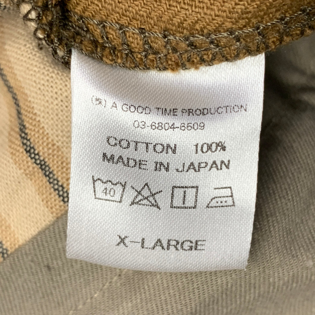 BELAFONTE Size XL Brown Corduroy Cotton Tapered Casual Pants