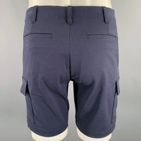 THEORY Size 29 -Zaine- Navy Twill Cotton Blend Side Pocket Shorts