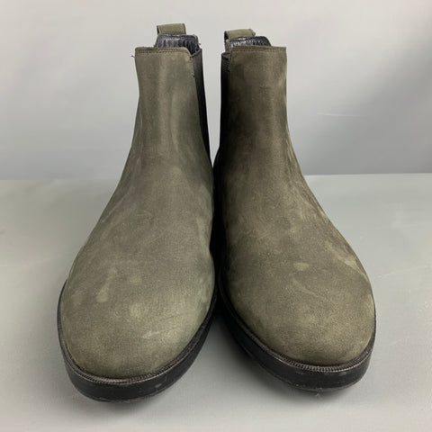COLE HAAN Size 9.5 Grey Charcoal Solid Suede Ankle Boots