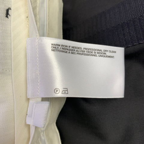 HELMUT LANG PE24 Costume en laine noire à revers crantés et ceinture de sécurité Taille 42