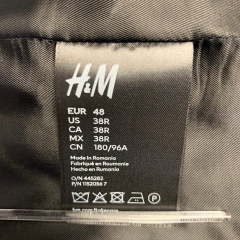 MUGLER X H&M Size 38 Black Wool Suit