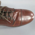 BRUNELLO CUCINELLI Size 8 Brown Leather Cap-toe Lace Up BRUNELLO CUCINELLI