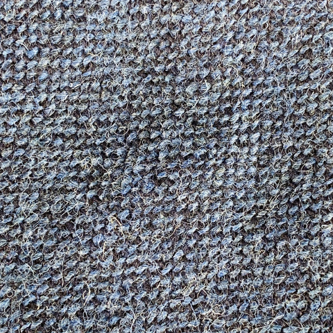 Cravate Vintage en Laine Vierge Tissée Bleu Noir