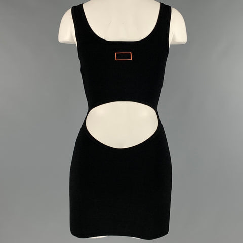 CALVIN KLEIN Size XS Black Jersey Tank Bodycon Mini Dress