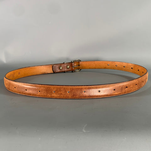 PAT AREIAS Size 30 Brown Leather Belt